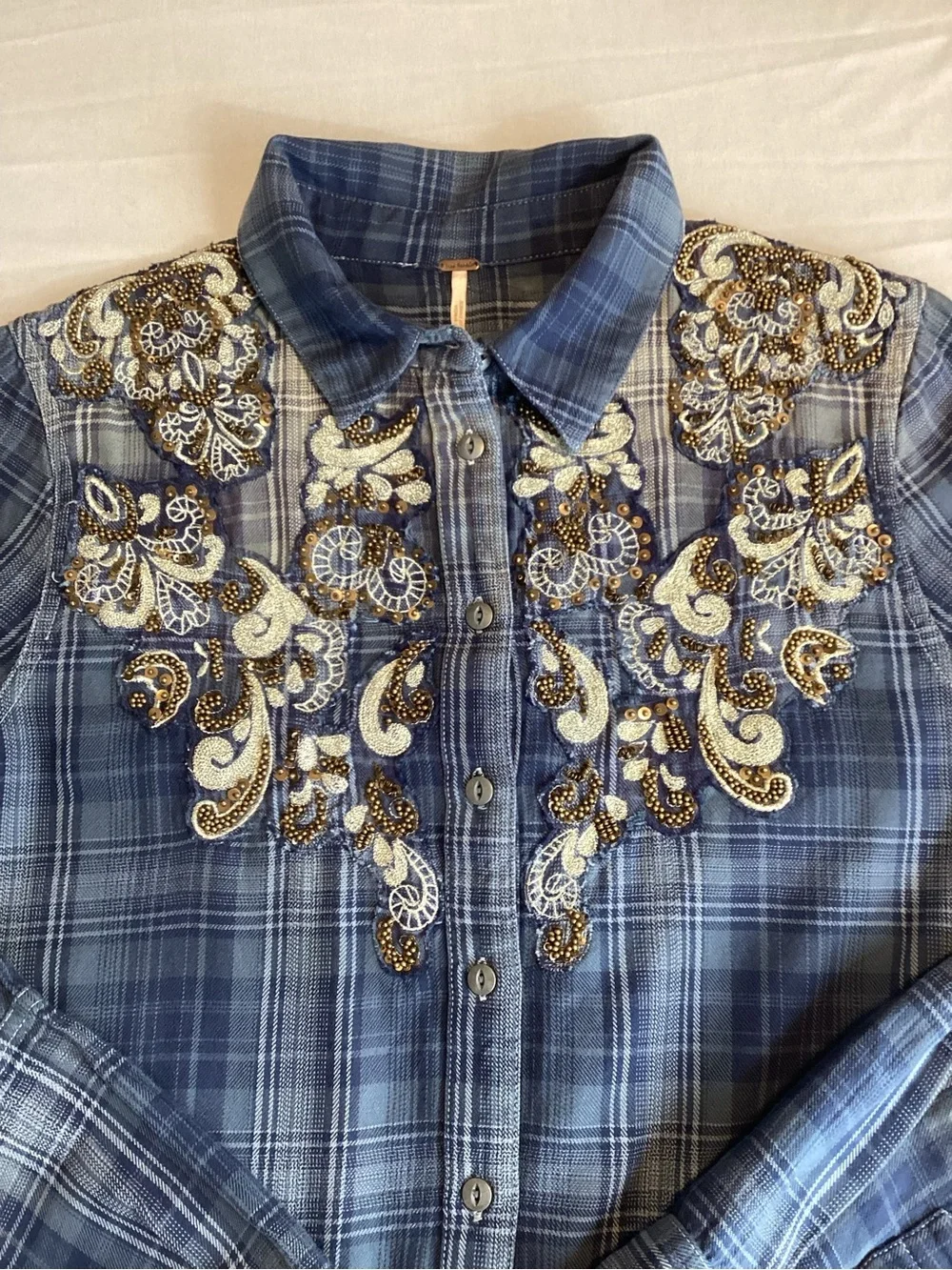 Free People soft plaid